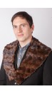 Brown mink fur collar – mink fur remnants